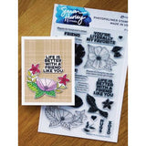 Simon Hurley Create. Photopolymer Stamps 6x9 Inch Friendship Florals (HUR80718)