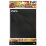 Tim Holtz Alcohol Ink Dura-Bright 5"X7" 10/Pkg-Black Opaque Matte