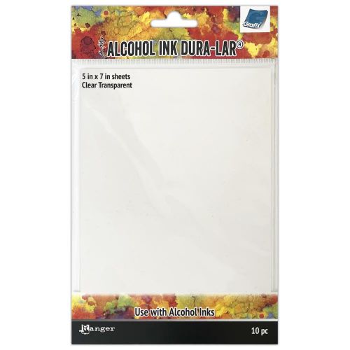 Tim Holtz Alcohol Ink Dura-Lar 5"X7" 10/Pkg-Clear Transparent