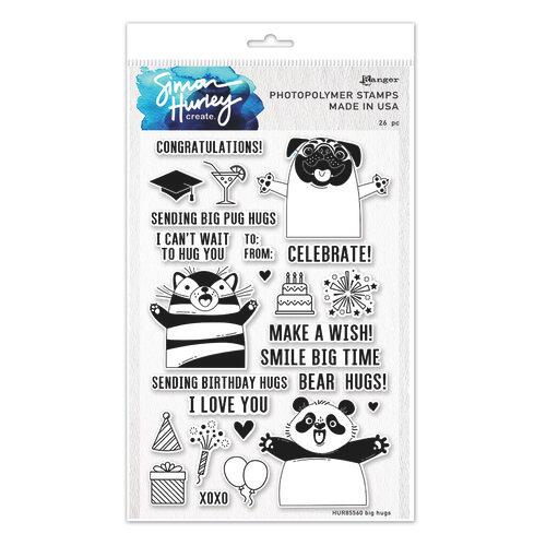 Ranger - Simon Hurley Create. Clear Stamps 6"X9" - Big Hugs - HUR85560