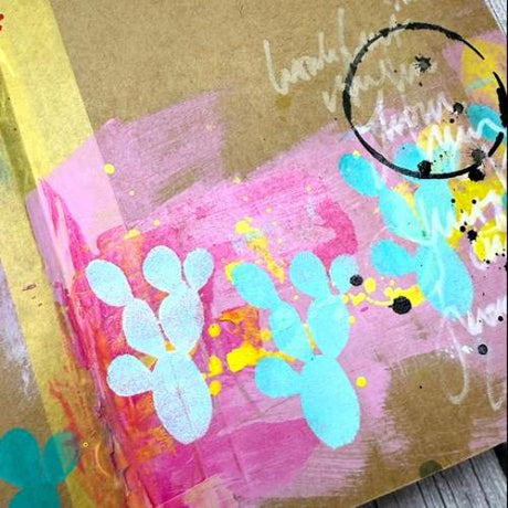 Dina Wakley MEdia Stencils 6"X9"-Cactus Masks