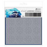 Simon Hurley create. Layering Stencil 6"X6"-Star Tile, 4 Pieces