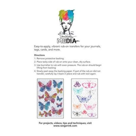 Dina Wakley MEdia Rub-ons-Flutters