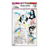 Dina Wakley Media Rub-ons - On Their Mind