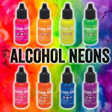 Tim Holtz Alcohol Ink Kit 8/Pkg Neon - Postage as per Actual