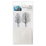 Simon Hurley create. Stamp & Stencil Set - Ethereal Trees