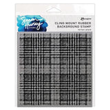 Simon Hurley create. Mount Stamp 6"X6" Tartan Plaid