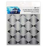 Simon Hurley create. Cling Mount Stamp 6X6-Faded Diamonds
