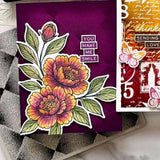 Simon Hurley create. Cling Mount Stamp 6X6-Faded Diamonds