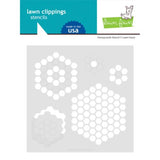 Lawn Fawn - Lawn Clippings - Honeycomb Stencil