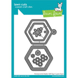 Lawn Fawn - Lawn Cuts - Honeycomb Shaker Gift Tag Dies