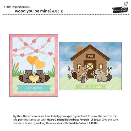 Lawn Fawn - Stamps - Wood You Be Mine?