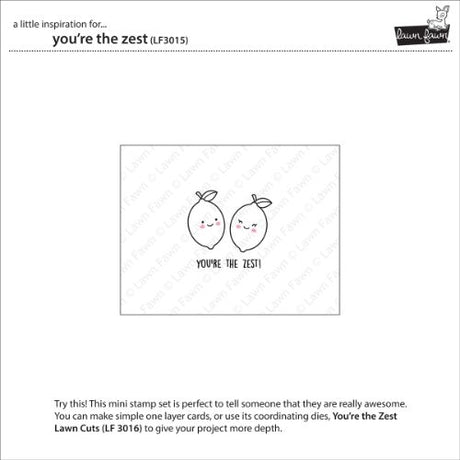 Lawn Fawn - Stamps - You're the Zest