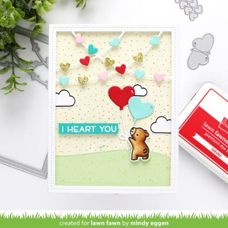 Lawn Fawn - Lawn Cuts - Heart Garland Backdrop: Portrait Dies