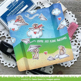 Lawn Fawn - Stamps - Just Plane Awesome Sentiment Trails