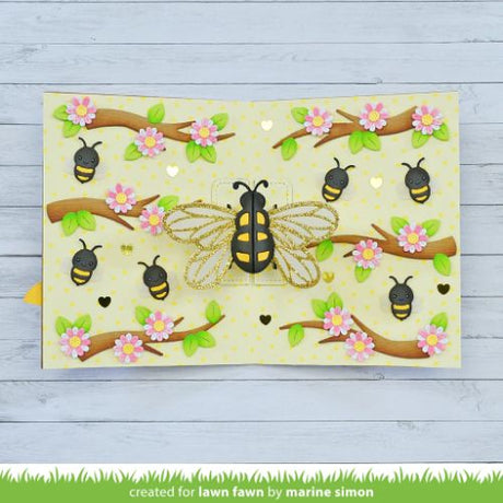 Lawn Fawn - Lawn Cuts - Magic Iris Beehive Add-On Dies
