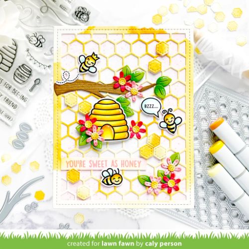 Lawn Fawn - Lawn Cuts - Honeycomb Backdrop Die