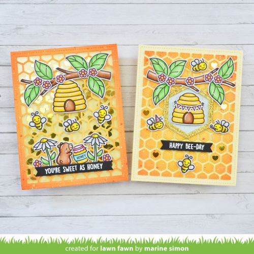 Lawn Fawn - Lawn Cuts - Honeycomb Backdrop Die