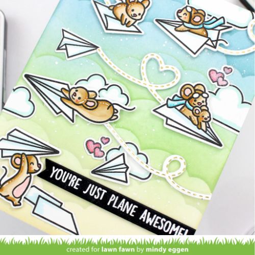 Lawn Fawn - Hot Foil - Stitched Trails Hot Foil Plates