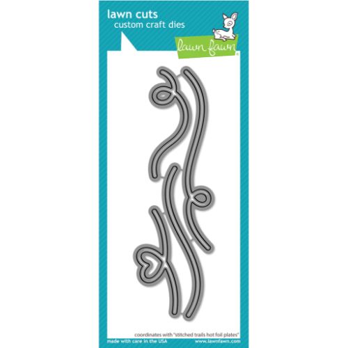 Lawn Fawn - Lawn Cuts - Stitched Trails Hot Foil Plates Coordinating Dies