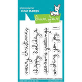 Lawn Fawn - Stamps - Scribbled Sentiments: Winter