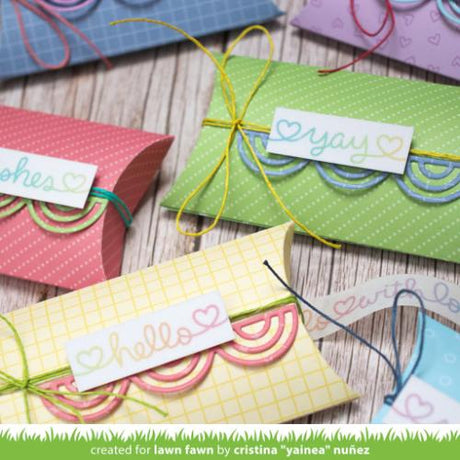 Lawn Fawn - Washi Tape - Scripty Saying Shimmer