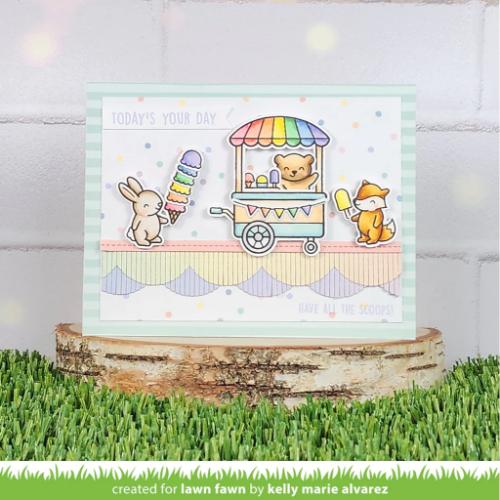 Lawn Fawn - Stamps - Treat Cart Sentiment Add-On