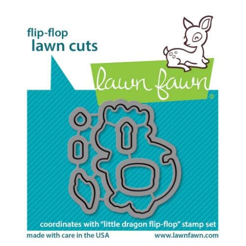 Lawn Fawn - Lawn Cuts - Little Dragon Flip-Flop Dies