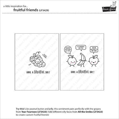 Lawn Fawn - Stamps - Fruitful Friends