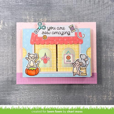 Lawn Fawn - Lawn Cuts - Ta-Da! Diorama! Shop Add-On Dies