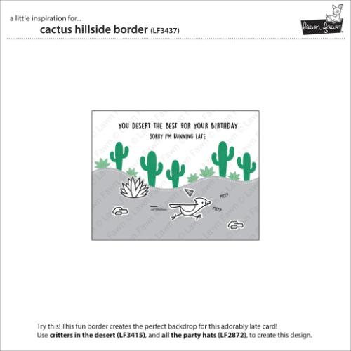 Lawn Fawn - Lawn Cuts - Cactus Hillside Border Dies