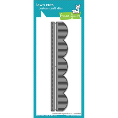 Lawn Fawn - Lawn Cuts - Scalloped Fringe Border Dies