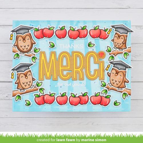 Lawn Fawn - Lawn Cuts - Giant Outlined Merci Dies