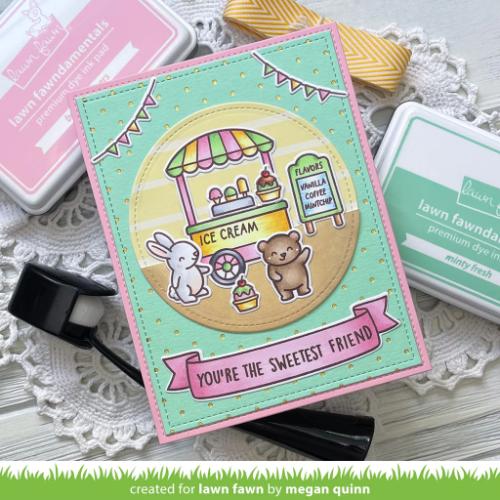 Lawn Fawn - Hot Foil - Itsy Bitsy Polka Dot Background Hot Foil Plate