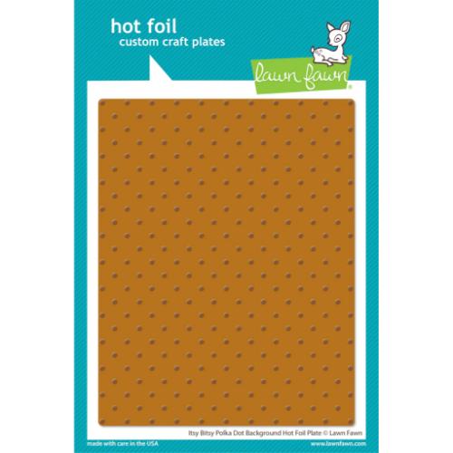 Lawn Fawn - Hot Foil - Itsy Bitsy Polka Dot Background Hot Foil Plate