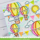 Lawn Fawn - Lawn Clippings - Bunting Background Stencils