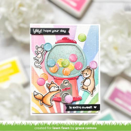 Lawn Fawn - Lawn Clippings - Draped Ribbons Stencil