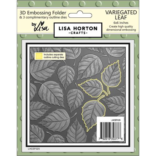 Lisa Horton - Variegated Leaf 6x6 3D Embossing Folder With Cutting Die