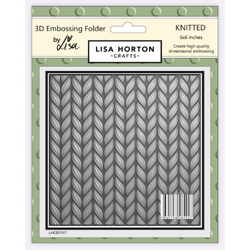 Lisa Horton - Knitted 6x6 3D Embossing Folder