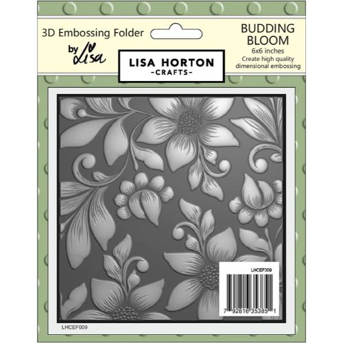 Lisa Horton Budding Bloom 6x6 3D Embossing Folder