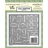 Lisa Horton - Numerical 6x6 3D Embossing Folder