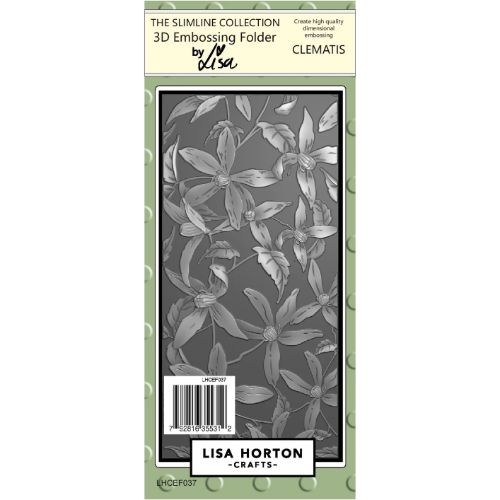 Lisa Horton Clematis 3D Slimline Embossing Folder