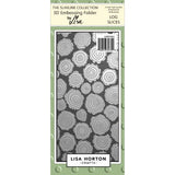 Lisa Horton Slimline 3D Embossing Folder - Log Slices