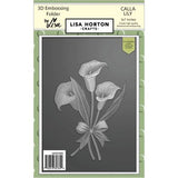 Lisa Horton Crafts 5x7 3D Embossing Folder & Die - Calla Lily