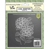 Lisa Horton Hydrangea Blooms 6x6 3D Embossing Folder with Die