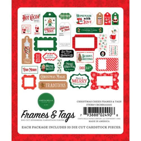 Carta Bella - Christmas Cheer Frames & Tags