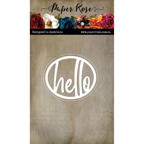 Paper Rose Studio - Hello Layered Oval Metal Cutting Die