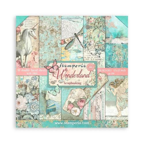 Stamperia Wonderland 12x12 Inch Paper Pack (SBBL38) - Postage as per Actual
