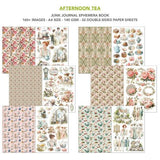 Ciao Bella Afternoon Tea A4 Junk Journal Ephemera Book (32pcs) (CBB020)