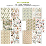 Ciao Bella Afternoon Tea A4 Junk Journal Ephemera Book (32pcs) (CBB020)